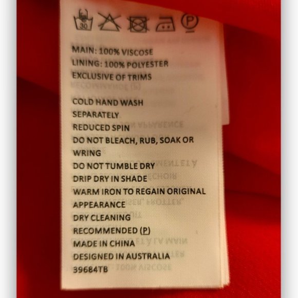 Kylo by Bardot Red Ruffled Crop Top Size 4 - Picture 6 of 9